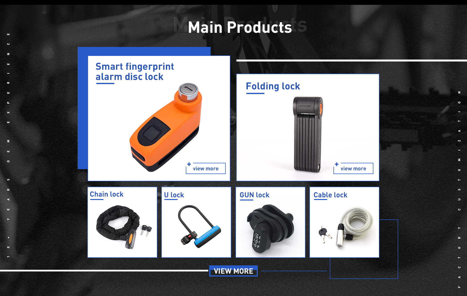 Motorcycle Wheel Lock Steering Cable - High Security Zinc Alloy Bicycle Lock | Wenzhou Concent Locks