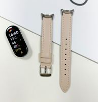 Gran oferta, pulsera de cuero delgada para Xiaomi, correa de reloj, correas de cuero, pulseras de cuero para mujer para Mi Band 9/8, cinturones de reloj inteligente