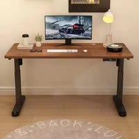 Bureau d'ordinateur intelligent à hauteur réglable électrique avec noyau en bois massif, design moderne, bureau de jeu relevable pour la maison, le bureau, le travail