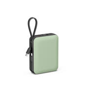Batterie externe portable 20000mAh 22.5W à charge rapide avec câbles Type-C intégrés pour téléphones mobiles OEM – Vente en gros