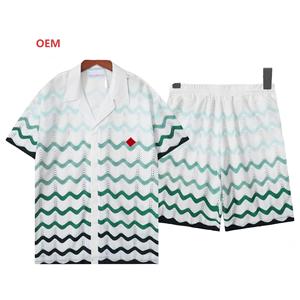 OEM Set di <span class=keywords><strong>capispalla</strong></span> estivi Casual Unisex nuova camicia a maniche corte a maniche corte stampata digitale taglie forti da <span class=keywords><strong>uomo</strong></span> - Product Image 1