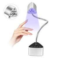 Lampe UV LED de bureau NLM11 Mini 18W, outil de durcissement professionnel avec écran LCD, lampe de durcissement rechargeable pour salon et domicile