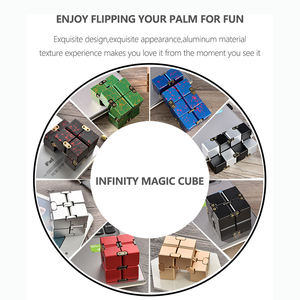 EN71 Giocattoli Antistress in Alluminio, Cubo Magico Infinity Flip, Gioco Puzzle per Feste, Giocattolo Sensoriale - Product Image 2