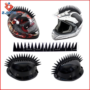 <span class=keywords><strong>Casque</strong></span> de <span class=keywords><strong>moto</strong></span> en caoutchouc réfléchissant, autocollant Mohawk, <span class=keywords><strong>casque</strong></span> de motard, Motocross à cordes - Product Image 3