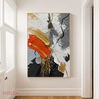 Décoration intérieure moderne peinte à la main toile texturée paysage abstrait peinture à l'huile taille personnalisée art mural élégant
