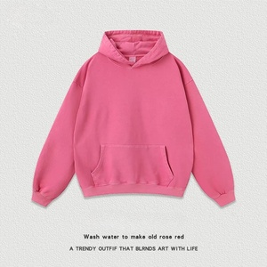 Fabricant de sweats à capuche OEM, impression de logo personnalisé de haute qualité, broderie, streetwear, <span class=keywords><strong>sweat</strong></span> à capuche en coton super lourd unisexe - Product Image 3