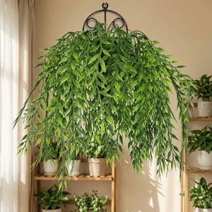 Kim Riley Artificial Willow Twigs Green <b>Leaves</b> 30cm-100cm Indoor <b>Decor</b> <b>Wall</b> Hanging Ceiling Ornament - Product Image 4