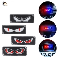 Nouveau feu arrière de moto LED 12V, œil de démon rouge et bleu, haute luminosité, 100% compatible, mini lampe d'avertissement de conduite