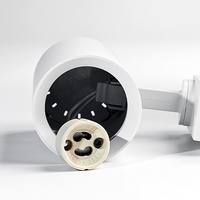 Support de rail pour éclairage commercial GU10 avec angle réglable, en aluminium et PVC, LED IP44, pour éclairage sur rail intérieur avec connecteur Juno.
