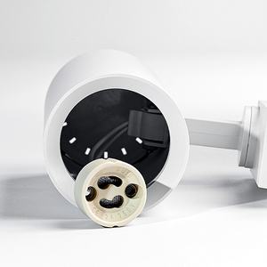 Support de lumière <span class=keywords><strong>sur</strong></span> <span class=keywords><strong>rail</strong></span> commercial GU10 avec angle réglable en aluminium + projecteur de lumière <span class=keywords><strong>sur</strong></span> <span class=keywords><strong>rail</strong></span> en PVC Source de lumière auto-équipée - Product Image 2