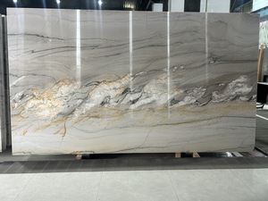 Dalle de marbre naturel de luxe pur du Brésil, marbre veiné gris violet, pour revêtement mural intérieur, comptoir, hôtel, villa - Product Image 6