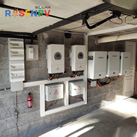 Système solaire hybride 15 kW à phase divisée avec onduleur Lux Power, prêt pour chargeur de VE, batterie LiFePO4 16 kWh, surveillance par application, Amérique du Sud