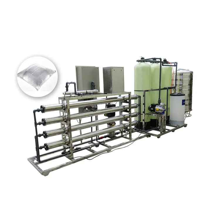 Mesin pengolahan air murni tanaman Osmosis, pemurni Ro 2000LPH 528GPH, 500L/1.000 L/h 2000l/h