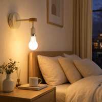 Ampoule LED à vis E27 B22, type AC, pour usage domestique, ultra-lumineuse, à économie d'énergie, indice de fidélité des couleurs élevé 80