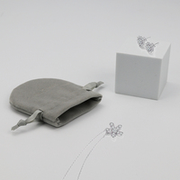 Sac à cordon de taille personnalisée pour bijoux, élégant, doux, réutilisable, écologique, de haute qualité, portable, pour un usage quotidien