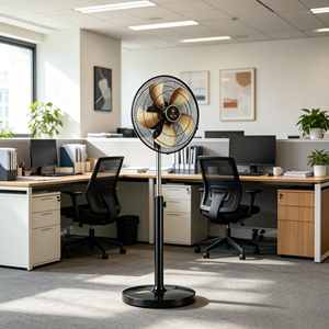 Silent 18 Inch <b>Standing</b> Fan with Aircraft fan blade Dual Ball Bearings Ultra Quiet Operation 18" Pedestal Fan for Office - Product Image 5