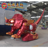 Parterre de fleurs pour enfants, Robot dinosaure en banderole, pour carnaval, idéal pour parc, aire de jeux pour enfants