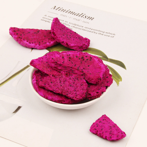 Rebanada de fruta de dragón liofilizada con bocadillo natural crujiente de color rosa Sin azúcar añadido - Product Image 6