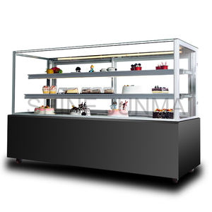 Boutique Luxury Glass Cake Display Showcase Cabinet Bakery Led Refrigerated Display Case Refrigerator Cake Display Case