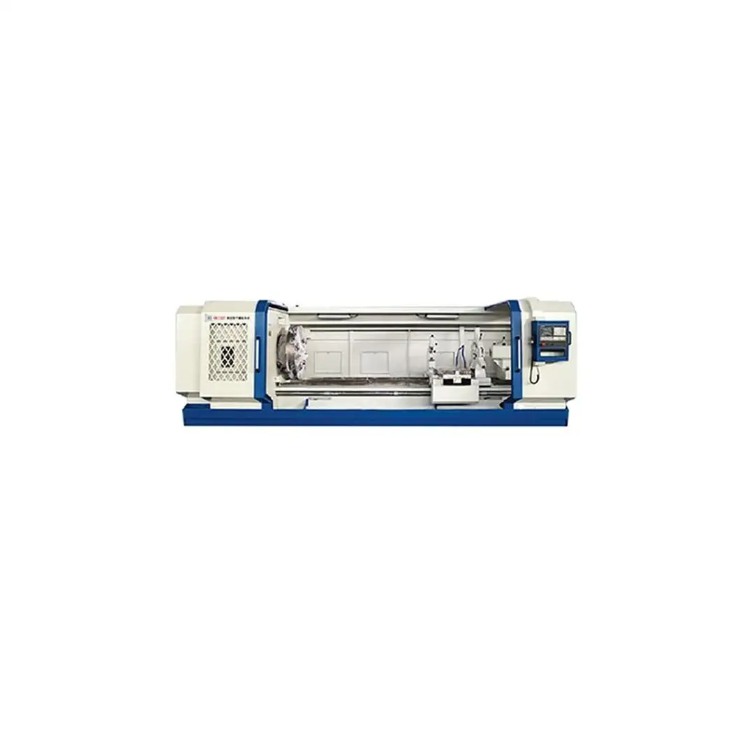 Lỗ Khoan Trục Chính Lớn Và Mâm Cặp Đôi Để Đảm Bảo Xử Lý Máy Tiện Ren Ống Cnc QK1313 Để Xử Lý Bên Trong