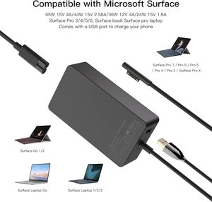 65W 15V 4A bề mặt <span class=keywords><strong>Power</strong></span> <span class=keywords><strong>Adapter</strong></span> sạc cho Microsoft bề mặt Pro 8x7 6 5 4 3 máy tính xách tay bề mặt Pro Sạc 65W - Product Image 2