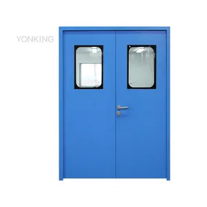 China supplier Steel Door for hospital Medical Cleanroom Door door With European stander Lock for medical