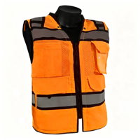Gilet de sécurité haute visibilité léger avec côtés ajustables et bande réfléchissante de 2 pouces, vêtements de travail en maille pour le travail