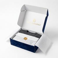 Boîtes d'expédition en carton ondulé personnalisées avec logo imprimé, fermeture magnétique et poignée pour l'emballage de vêtements et de bijoux