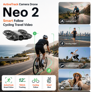 โดรน Neo 2 ActiveTrack กล้องติดตามอัจฉริยะ สำหรับปั่นจักรยาน วิ่ง กีฬากลางแจ้ง ท่องเที่ยว ชุดสร้างวิดีโอสำหรับครีเอเตอร์ - Product Image 1