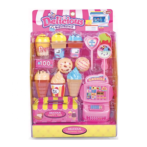 <span class=keywords><strong>Caja</strong></span> <span class=keywords><strong>Registradora</strong></span> de Juguete de Plástico para Niñas, Mini Supermercado de Helados - Product Image 1