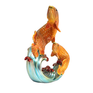 Adornos Prácticos de Resina Epoxi con Forma de <span class=keywords><strong>Pez</strong></span> de la Suerte, Regalo de Navidad, Halloween, Inauguración de Casa, Figura Personalizada - Product Image 4