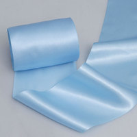 6 pouces X 20 mètres de large or Satin ruban rouleau tissu solide pour la coupe cérémonie Kit grande ouverture chaise ceinture fête décoration