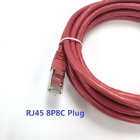 Kabel Jaringan Telekomunikasi OEM/ODM Cat6 SSFTP PVC Tembaga Bebas Oksigen LAN RJ45 Ethernet Patch Cord FX-CT11-C6-SSFTP-5M