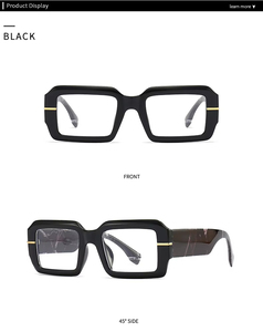 Gafas de Sol de Diseñador de Lujo, Monturas Gruesas Extra Grandes, Colores Pastel, Moda Retro, Gafas de Sol Grandes para Mujer 2025, Logotipo Personalizado - Product Image 4