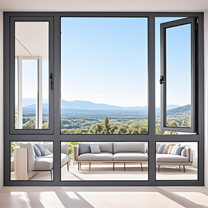American Standard NFRC Energy Efficient Dual Action <strong>Window</strong> Panoramic Tilt And Turn <strong>Window</strong> Insulating Glass Casement <strong>Windows</strong> - Product Image 4