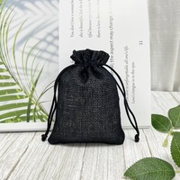 Pochette écologique en jute et toile de jute pour cadeaux de mariage, sac en toile de jute naturelle avec cordon de serrage pour emballage cadeau