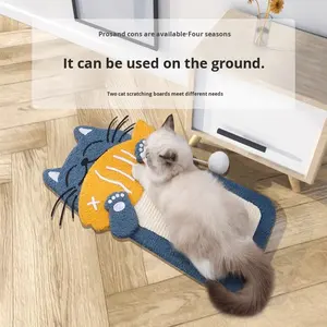 Rascador <span class=keywords><strong>para</strong></span> <span class=keywords><strong>Gatos</strong></span> Grande con Diseño <span class=keywords><strong>de</strong></span> Dibujos Animados, Resistente al Desgaste, <span class=keywords><strong>de</strong></span> Sisal que No Desprende Pelos, Casa <span class=keywords><strong>para</strong></span> <span class=keywords><strong>Gatos</strong></span> Integrada, Estructura <span class=keywords><strong>para</strong></span> Trepar Vertical - Product Image 4