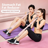 Bande de résistance en tissu Micogo Yoga avec poignées, corde élastique anti-casse pour exercices de sit-up et entraînement de force
