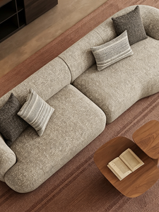 Modern Minimalist Mid- Style Velvet <b>Wood</b> <b>Frame</b> Movable Design <b>for</b> Small Spaces Suitable <b>for</b> Two/three People - Product Image 6