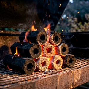Briquettes de charbon de coco de qualité supérieure, forme hexagonale, faible teneur en cendres, sans fumée, combustible pour barbecue - Product Image 1