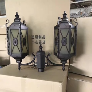 Alta calidad IP65 impermeable aluminio Retro calle LED lámpara poste Solar/eléctrico al aire libre jardín paisaje Luz - Product Image 4