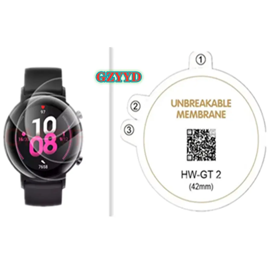 Protecteur d'écran pour montre connectée, Film TPU, souple, pour Huawei Watch GT 2 Pro GT2 Pro GT 2e Active, 42mm