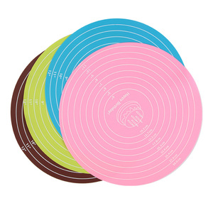 Esteras redondas resistentes al calor, utensilios <span class=keywords><strong>de</strong></span> pastelería <span class=keywords><strong>de</strong></span> alta calidad, estera <span class=keywords><strong>de</strong></span> <span class=keywords><strong>silicona</strong></span> antiadherente para amasar - Product Image 1