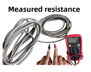 Cordon antistatique en fibre d'argent de 1 mètre pour machine d'impression et de laminage, cordon conducteur <span class=keywords><strong>statique</strong></span> pour textiles enduits - Product Image 2