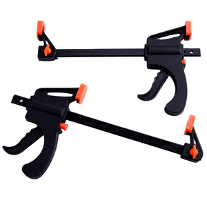 Herramienta de Alta Calidad, Abrazadera de Carpintero de Plástico y Metal de 4 Pulgadas para Fijación de Madera Contrachapada, Resistencia a la Compresión Ajustable, Superficie Electrochapada - Product Image 5