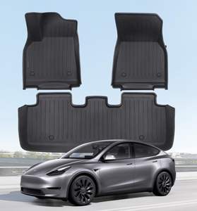 Custom Fit All Seasons TPE 5mm Thick 3-Piece Front/Rear Row Car <strong>Rug</strong> for Tesla Model Y 5-Seat 2020-2024 China - Product Image 1