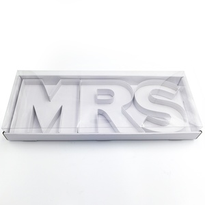 Caja de Regalo de Dulces para Boda, Caja de Cartón con Forma de Letra para Rellenar con Dulces y Tarjetas de Felicitación - Product Image 2