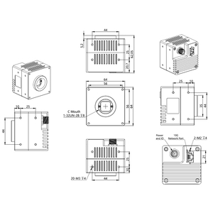 กล้องอุตสาหกรรม HT-XGC503GM-T 5.0MP 121FPS 1/2" 10GigE Ethernet โมโน สำหรับการมองเห็นด้วยเครื่องจักร พร้อมโกลบอลชัตเตอร์ - Product Image 6