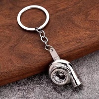 Nouveau porte-clés 3D turbo de voiture tendance, cadeau promotionnel pour hommes, pendentif turbo, porte-clés en métal pour voiture