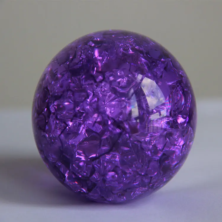 Hot selling Pure Ice Crack Crystal Glass Ball for decoration